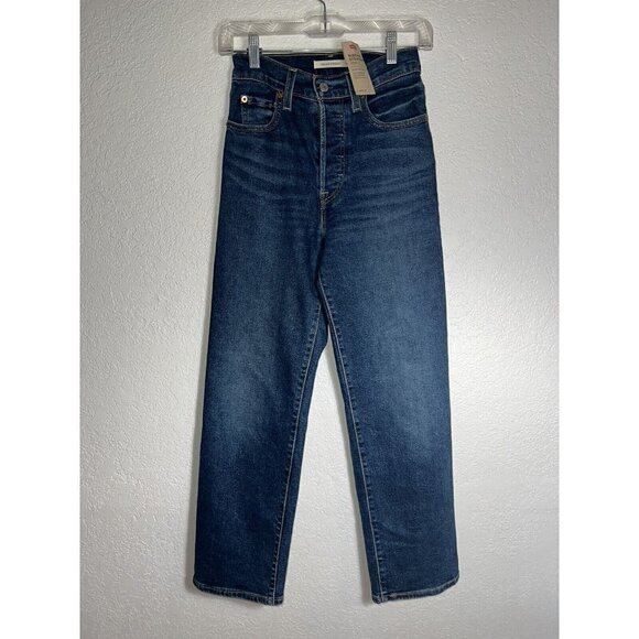 𝅺LEVI'S Women's Premium Ribcage Straight Ankle Jeans- New With Tags 25” 1D - Picture 4 of 6